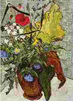 Vincent Van Gogh Wild Flowers and Thistles in a Vase Spain oil painting art